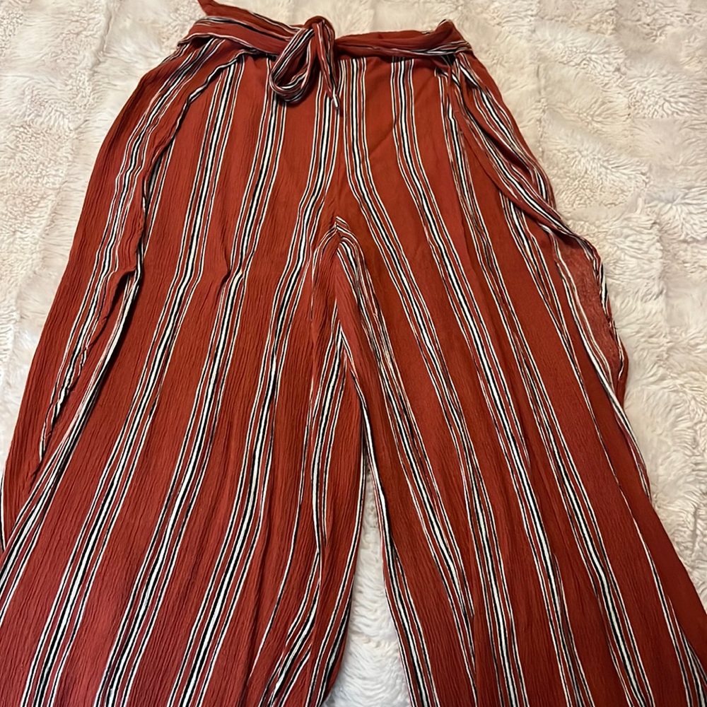 Slitted and capris pants.